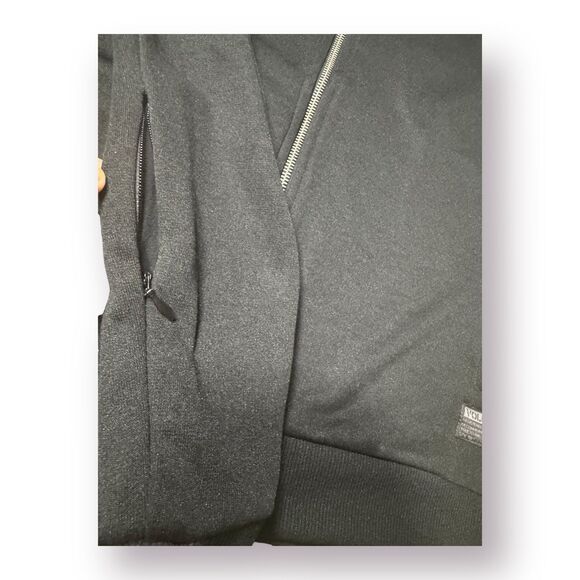 Volcom Stone Album Track Jacket Full Zip Black White Zip Pockets Men’s Size L - Picture 6 of 9